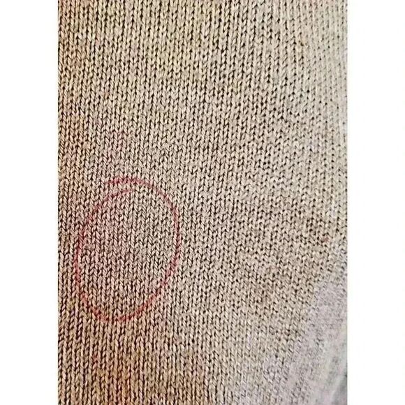 Columbia Women's Tan Acrylic & Cotton Knit Sweater Hoodie - Picture 10 of 12